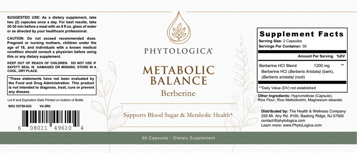 Metabolic Balance Berberine — Blood Sugar & Weight Support